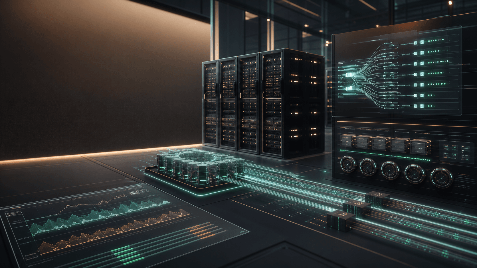 Private LLM serving infrastructure with routing, caching, batching, and GPU scheduling dashboards.